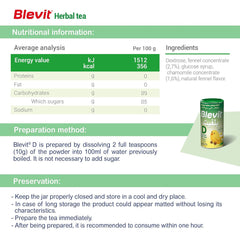 Blevit D baby tea with chamomile and fennel 200 g