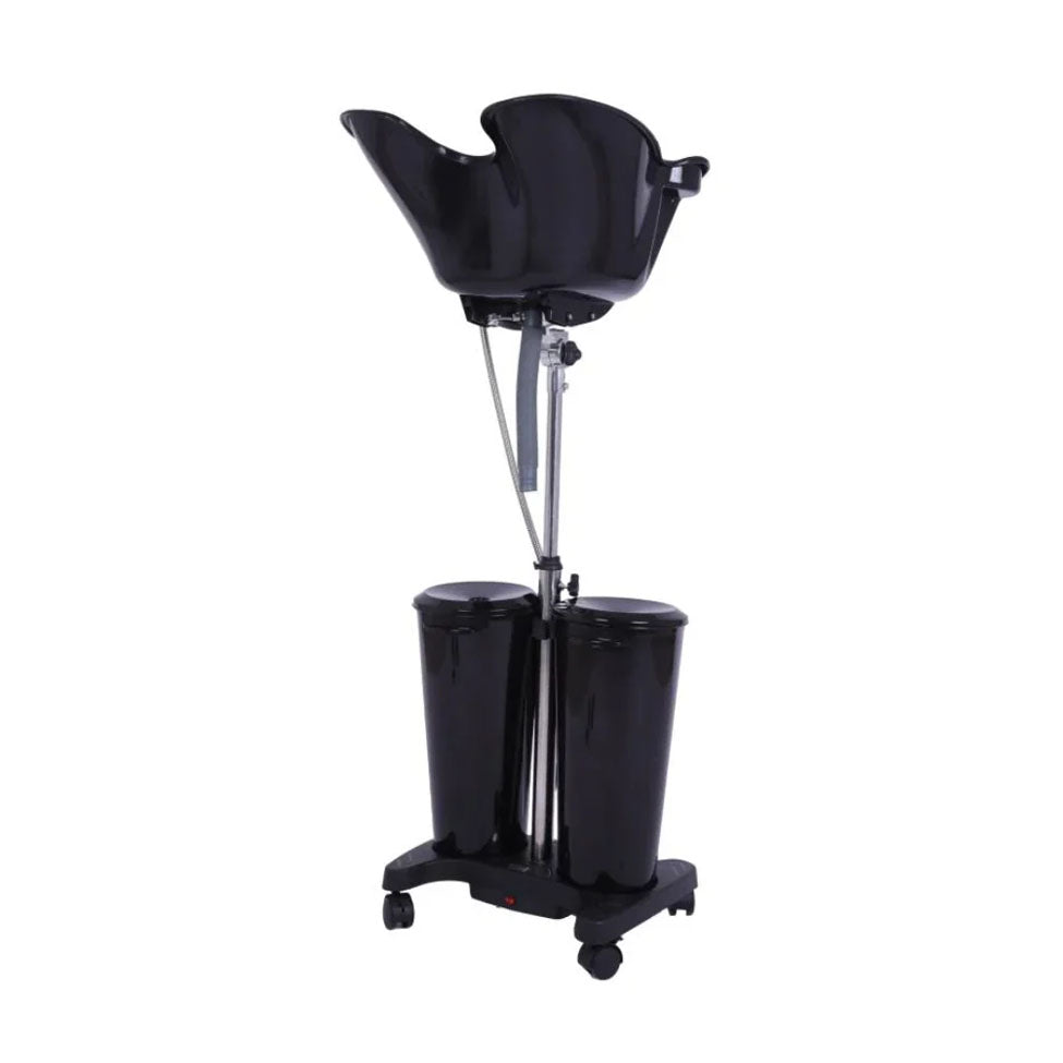 مغسلة شعر متنقلة حوضين اسود T0142 | صيدلية.كوم.