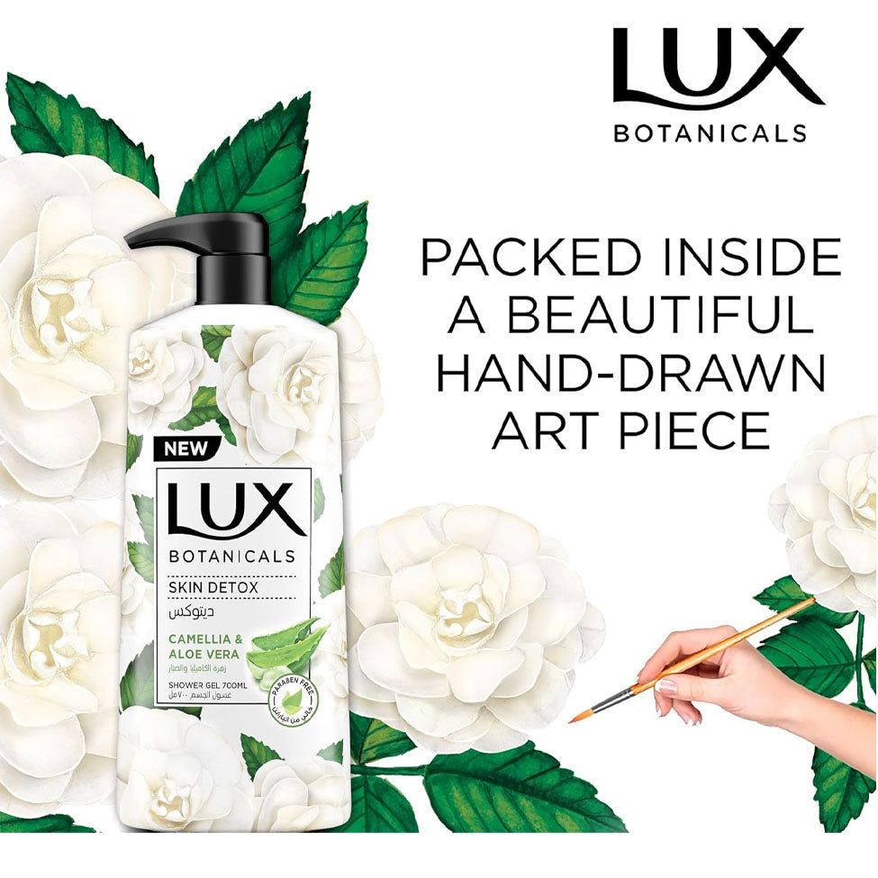 لوكس سائل استحمام بالكاميليا والصبار