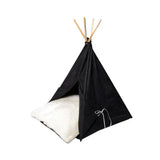 فيلاين قو كب كيك سرير شكل خيمة للقطط والكلاب لون اسود | صيدلية.كوم.