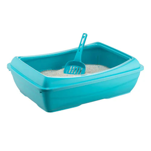 كانين قو حوض رمل للقطط تركوازي ازرق | صيدلية.كوم.
