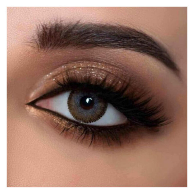 لينس مي عدسات لاصقة براون.