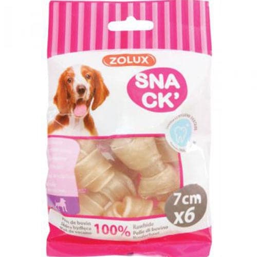 زولكس عظام مع عقدة 7سم × 6 عظام مكافآت للكلاب | صيدلية.كوم.