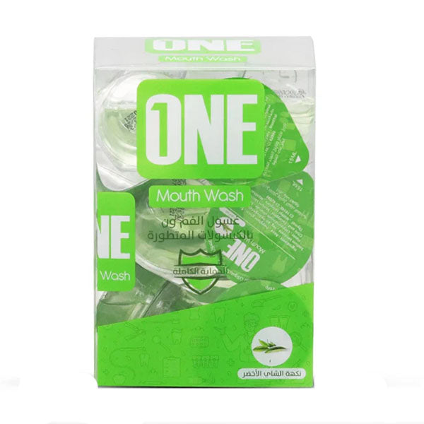 ون غسول فم الكبسولات المتطورة بنكهة الشاي الأخضر 20 كبسولة × 15 مل | صيدلية.كوم.