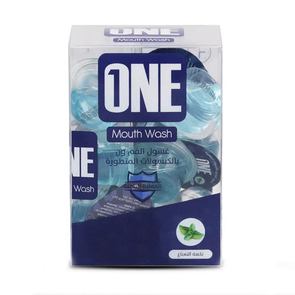 غسول فم ون بالكبسولات بنكهة النعناع 20 كبسولة 15 مل |  صيدلية.كوم.