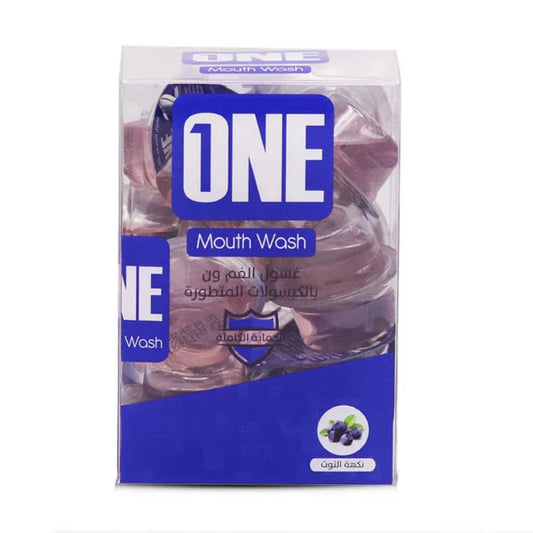 غسول فم ون بالكبسولات المتطورة بنكهة التوت 20 كبسولة × 15 مل |  صيدلية.كوم.