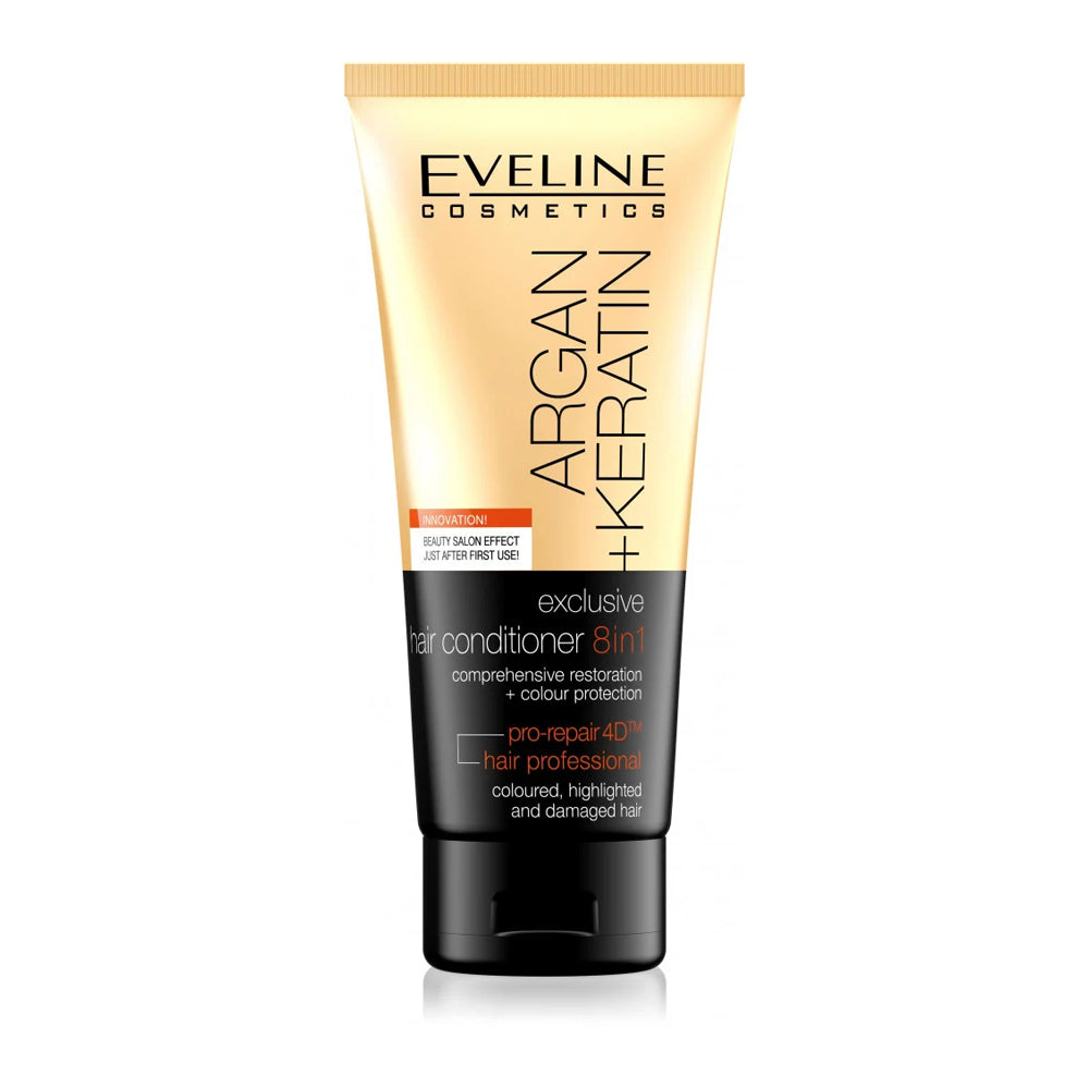 بلسم شعر الارغان والكيراتين 8*1 حجم 200 مل من ايفلين | صيدلية.كوم.