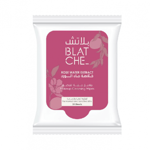 مناديل إزالة المكياج بخلاصة ماء الورد من بلاتش