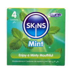 Skins Mint Flavored Condom 4 Pieces
