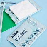 ZORO Cooling Unscented Wet Wipes 1 x 5 Wipes