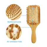 فرشاة شعر مصنوعة من الخيزران الطبيعي مضادة للكهرباء الساكنة من ميلا | صيدلية.كوم.