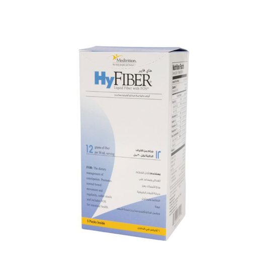 هاي فايبر ألياف ذائبة ملين لمنع الإمساك 6 أكياس |  صيدلية.كوم.