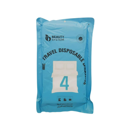 اغطية سرير للاستخدام مرة واحدة من بيوتي سيستم 4 قطع |  صيدلية.كوم.