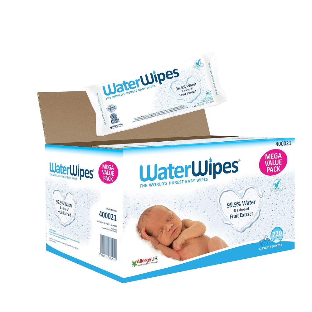 مناديل للاطفال 12علبه 60x من وتر وايبس ( 720 منديل ) |  صيدلية.كوم.