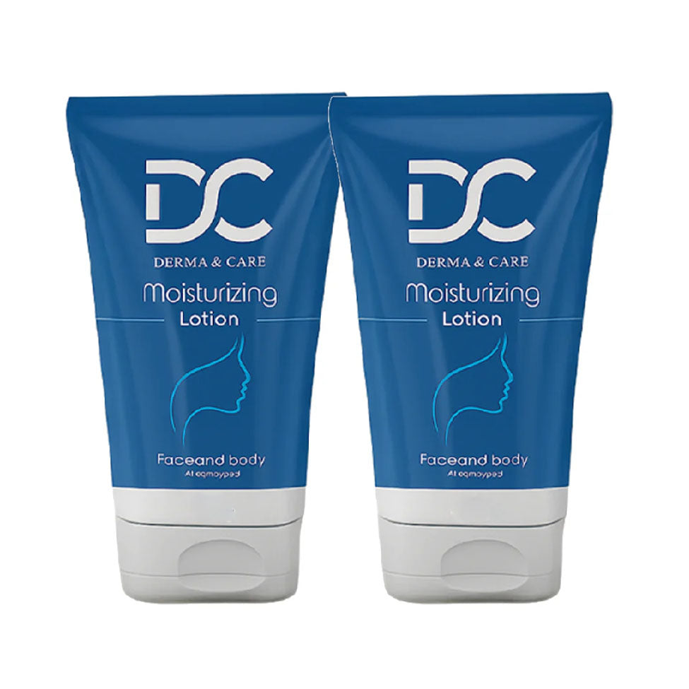 عرض لوشن مرطب للوجه والجسم لجميع أنواع البشرة من ديرما اند كير 200 مل ×2 حبة | صيدلية.كوم.