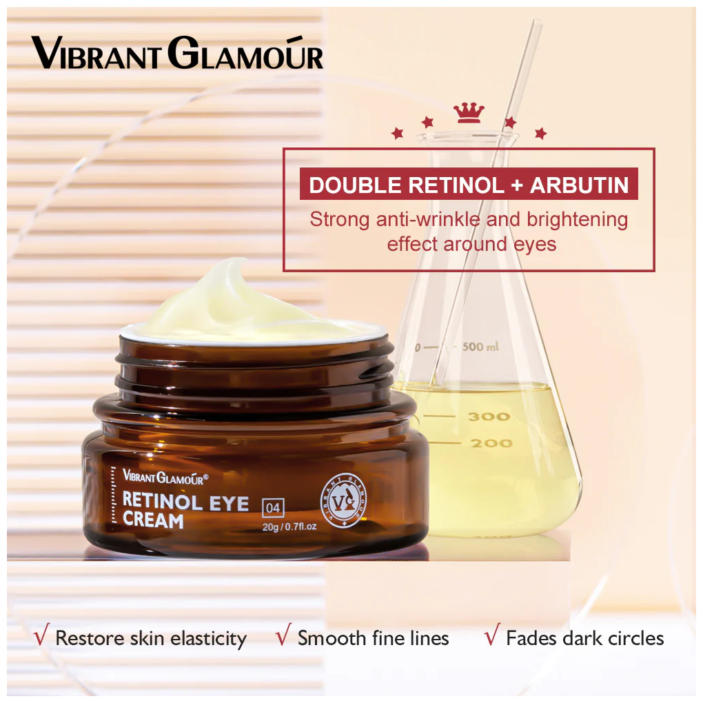 VIBRANT GLAMOUR Double Retinol Eye Cream Anti-Aging Firming Anti-puffiness 20g