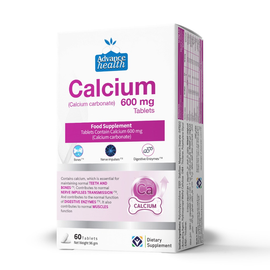 Calcium carbonate Calcium 600 mg, 60 Tablets by Advance Health.