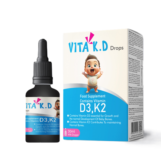 Advance Health VITA K D (Vit D3 & K2) – Baby Bone Growth Support 30ml