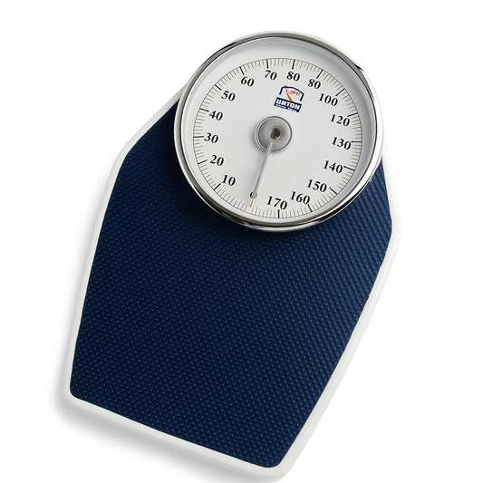 ميزان حمام ميكانيكي للجسم بسطح مموج جذاب