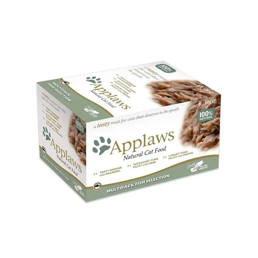 أبلاوز صحون متعددة سمك متنوع للقطط 8×60 جم |  صيدلية.كوم.