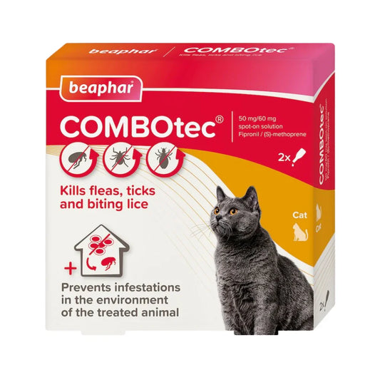 بيفار كومبوتيك قطرة لعلاج البراغيث والقراد والقمل للقطط 50x2 مغ |  صيدلية.كوم.