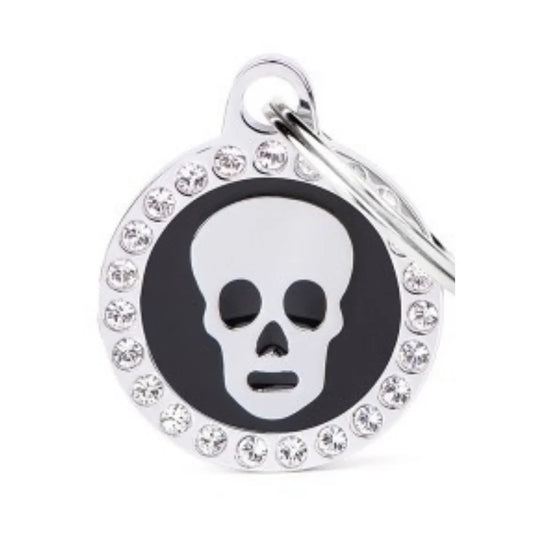 ماي فاميلي قلادة الجمجمة السوداء الصغيرة لماع |  صيدلية.كوم.