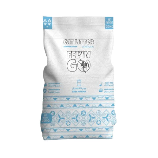 فيلاين قو رمل للقطط برائحة بودرة الأطفال 20 كيلو |  صيدلية.كوم.