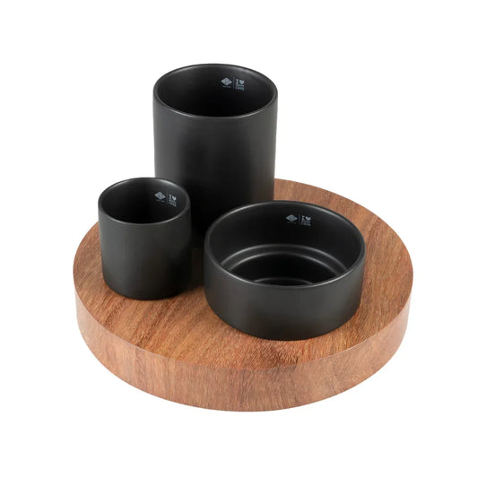 أي لوف هابي كاتس صينية طعام مع 3 أوعية اسود 240-500-800 مل |  صيدلية.كوم.