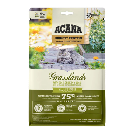 أكانا جراسلاند طعام جاف للقطط لحوم الدواجن |  صيدلية.كوم.