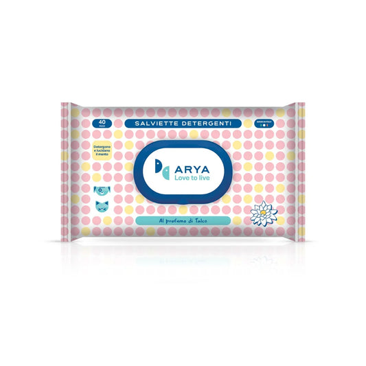 اريا مناديل رطبة برائحة التالك 30×20 سم 40 قطعة |  صيدلية.كوم.