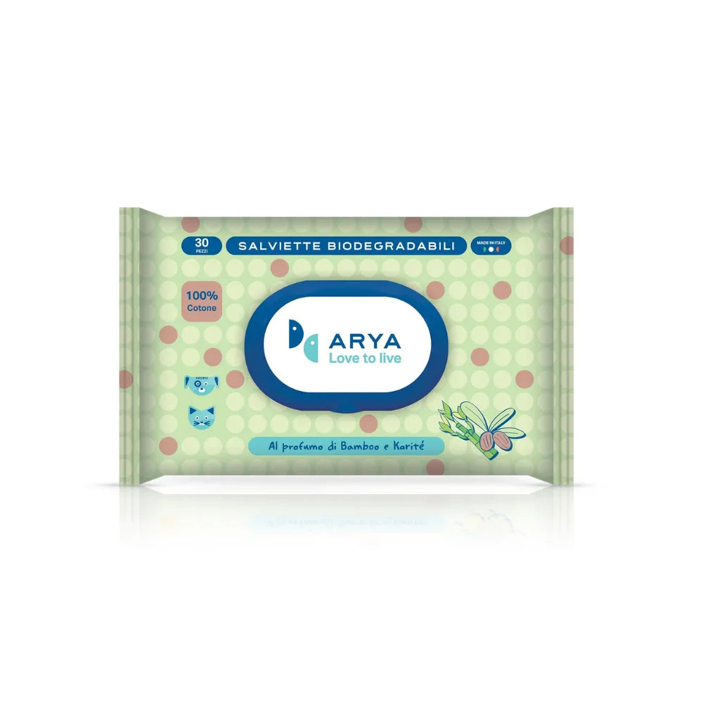 اريا مناديل رطبة بالقطن والبامبو والشيا 30×20 سم 30 قطعة | صيدلية.كوم.