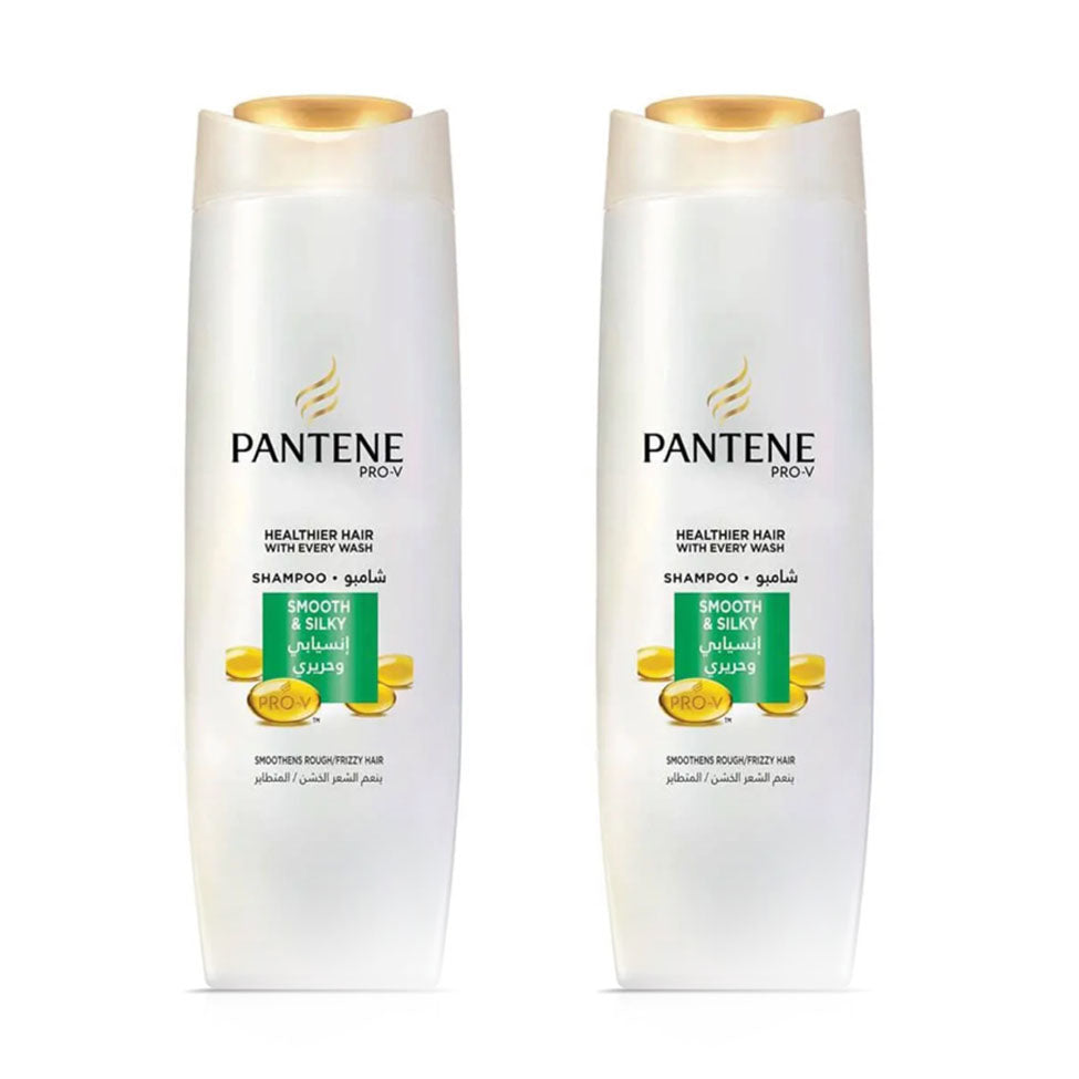 عرض بانتين شامبو انسيابي و حريري 190 مل ×2 |  صيدلية.كوم.