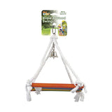 بن بلاكس ارجوحة من الحبال والخشب و جرس للطيور متوسطة الحجم | صيدلية.كوم.