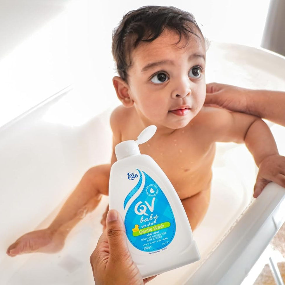 غسول QV للاطفال منظف للجسم والبشرة