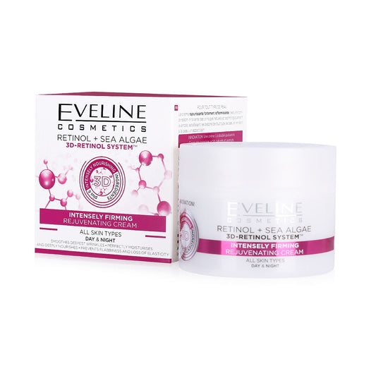 كريم النهار والليل 3 دي لتجديد وشد البشرة بالريتينول والطحالب البحرية 50 مل من ايفيلين