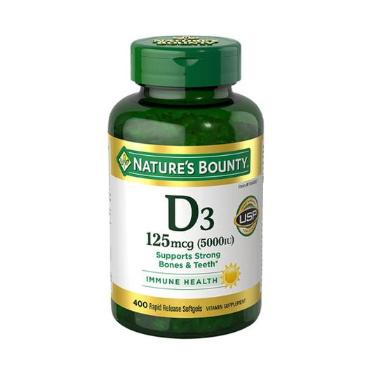 ناتشر باونتي فيتامين دال5000 وحدة 400 قرص |  صيدلية.كوم.