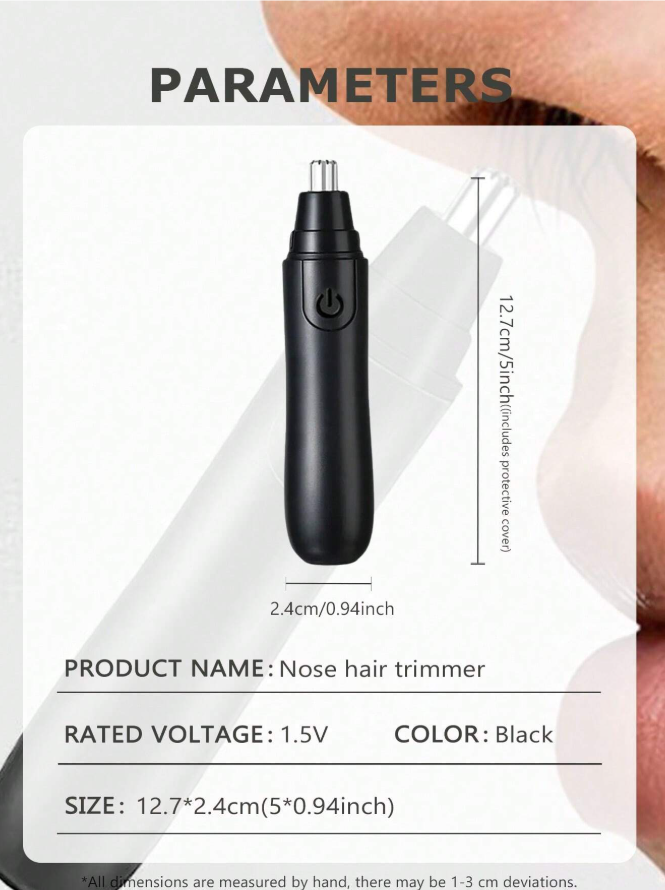 ماكينة إزالة شعر الأنف الكهربائية المحمولة للرجال والنساء | صيدلية.كوم.