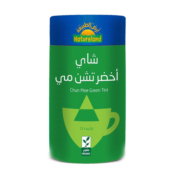 ارض الطبيعة شاي أخضر تشن مي عضوي