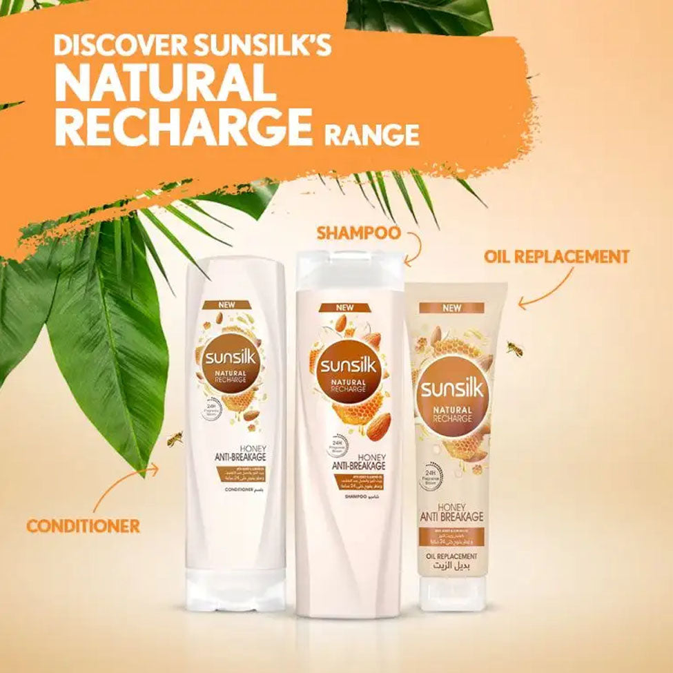 مجموعة صانسيلك بزيت اللوز والعسل ضد التقصف