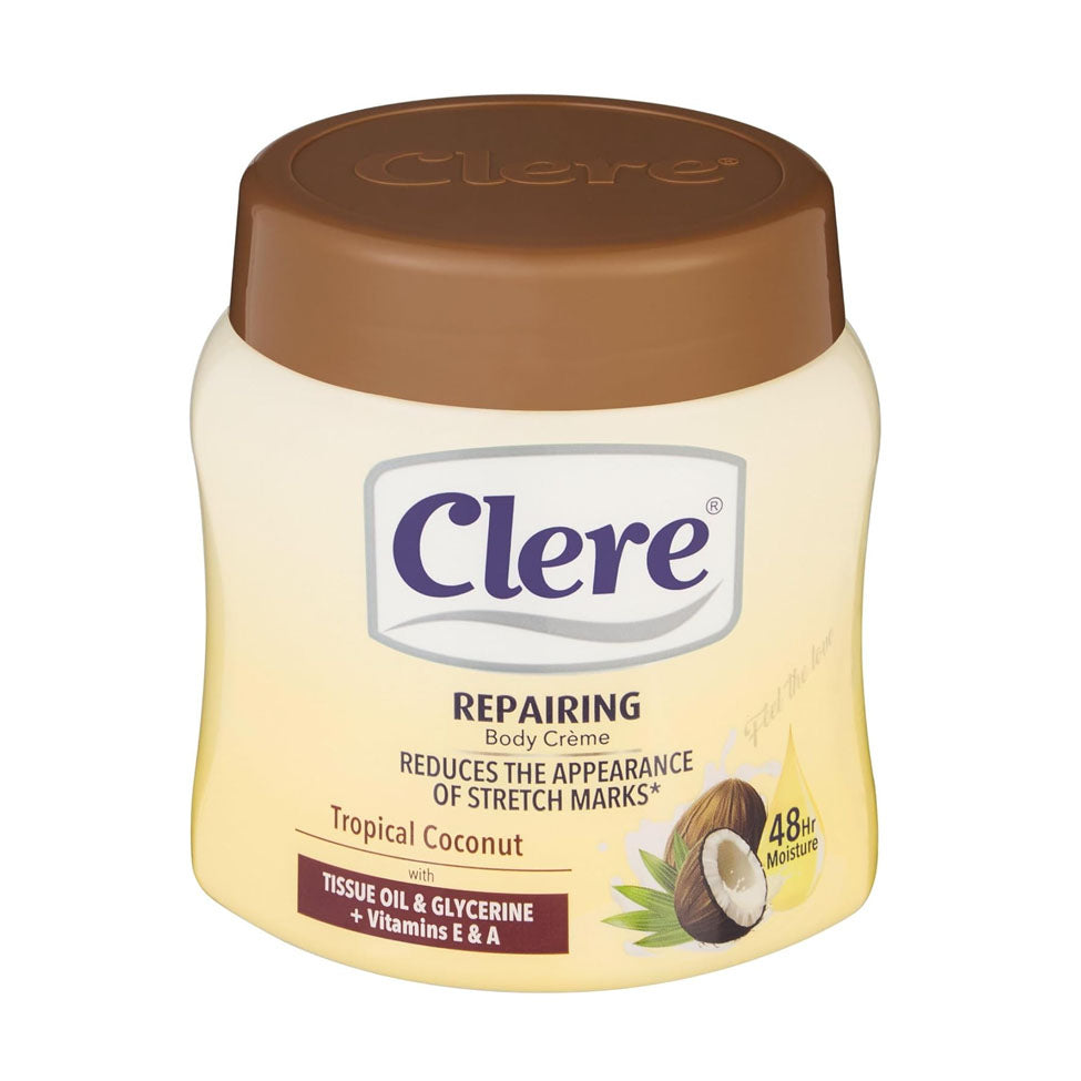 كلير كريم مرطب للجسم بجوز الهند مع فيتامين E و A من كلير