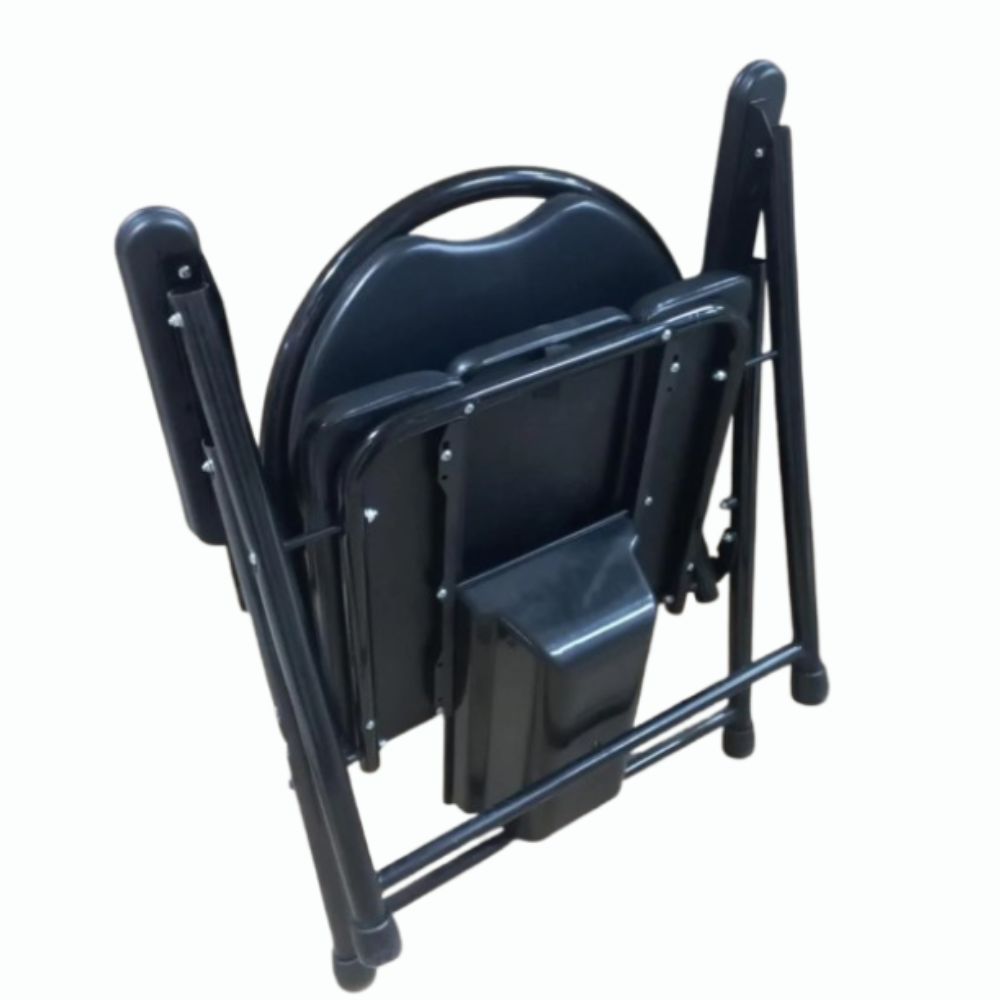 كرسي حمام جلد مزود بمسند ظهر وجواجز جانبية | صيدلية.كوم.