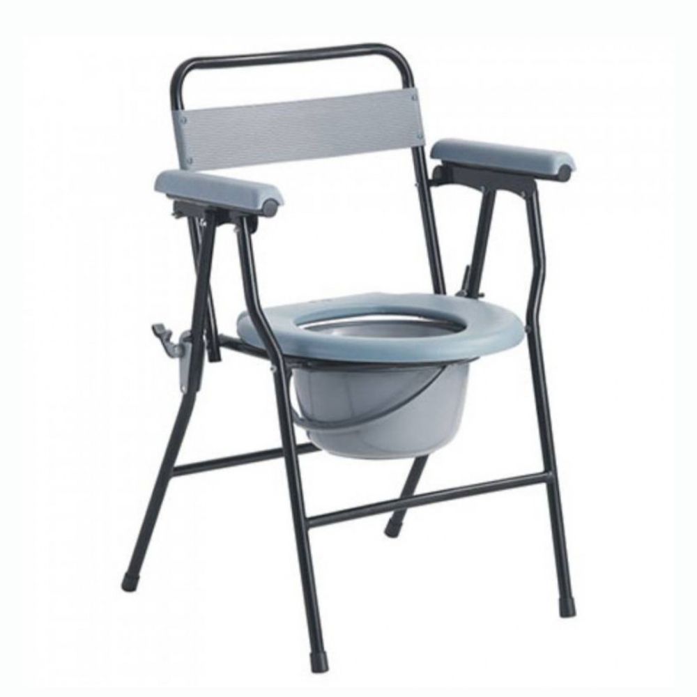 كرسي حمام من الحديد باللون الرمادي مقاس 44 سم | صيدلية.كوم.