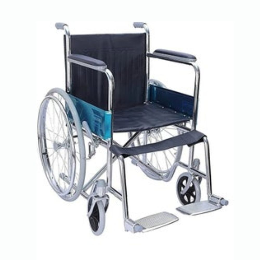 كرسي متحرك من الحديد مقاس 56 سم | صيدلية.كوم.