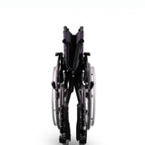 كرسي متحرك يدوي المونيوم مبطن مع يد خلفية | صيدلية.كوم.