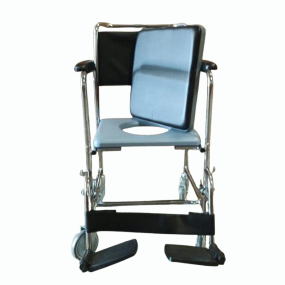 كرسي حمام متحرك ستيل مقاس 18 انش |  صيدلية.كوم.