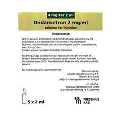 أوندانسيترون 4 ملجم/2 مل 5 أمبولة سعة 2 مل | صيدلية.كوم.