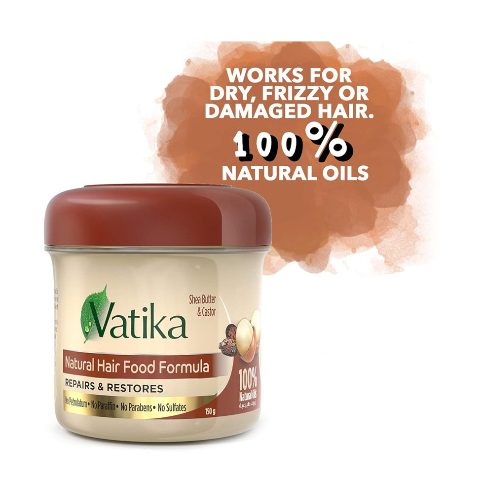 كريم ترطيب وتصفيف الشعر زبدة شيا و زيت الخروع 150 جم من فاتيكا | صيدلية.كوم.