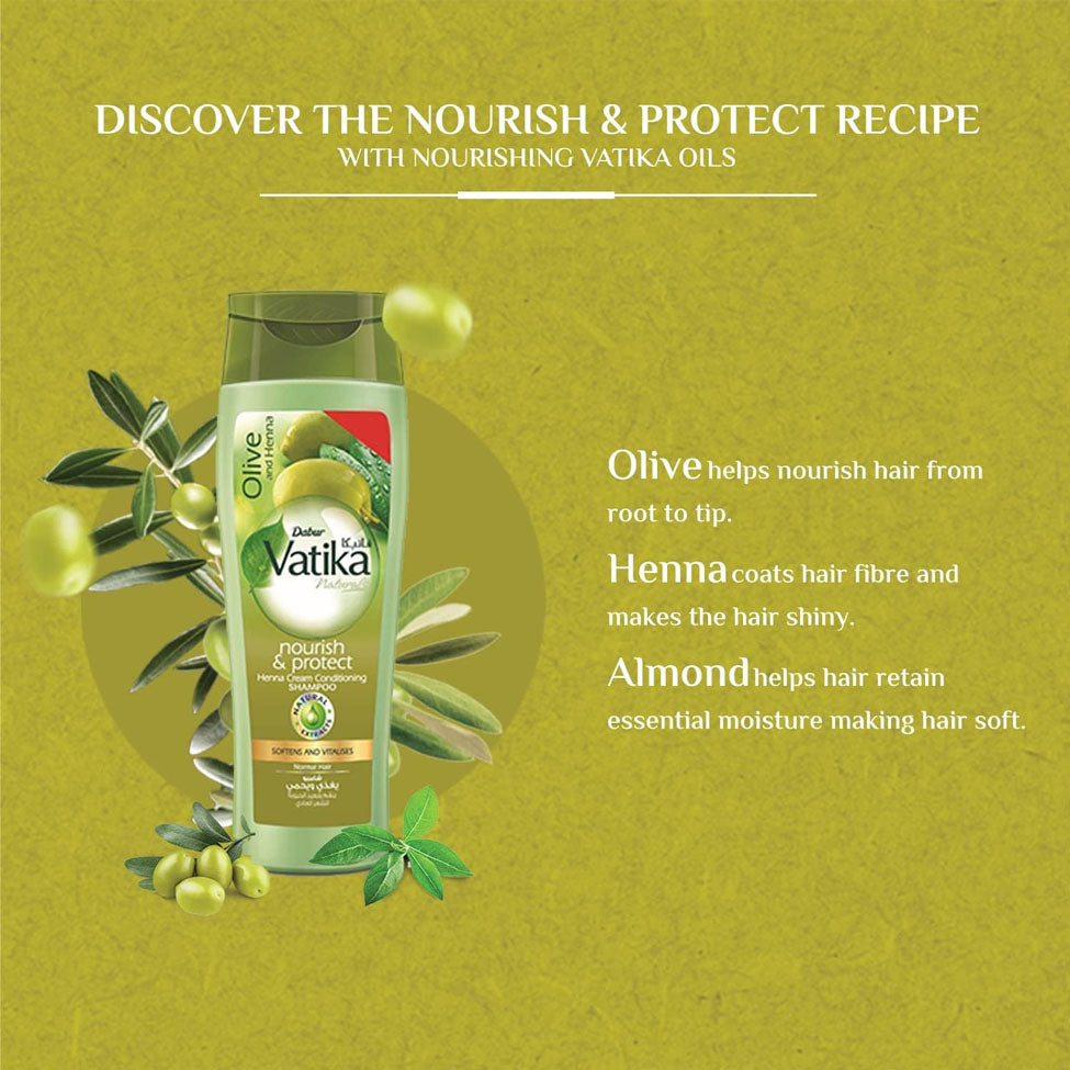 فاتيكا شامبو بالزيتون والحناء 400 مل | صيدلية.كوم.