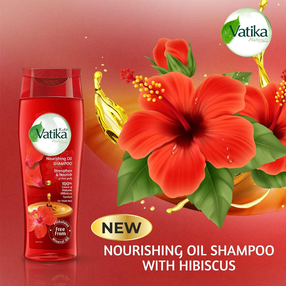 شامبو زيت مغذي بالكركديه الطبيعي 425 مل من فاتيكا | صيدلية.كوم.