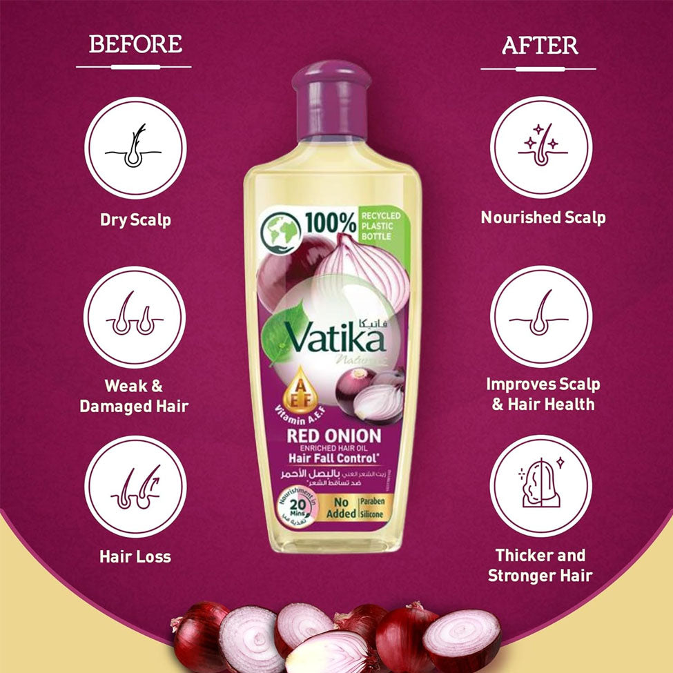 زيت الشعر بالبصل 300 مل من فاتيكا |  صيدلية.كوم.